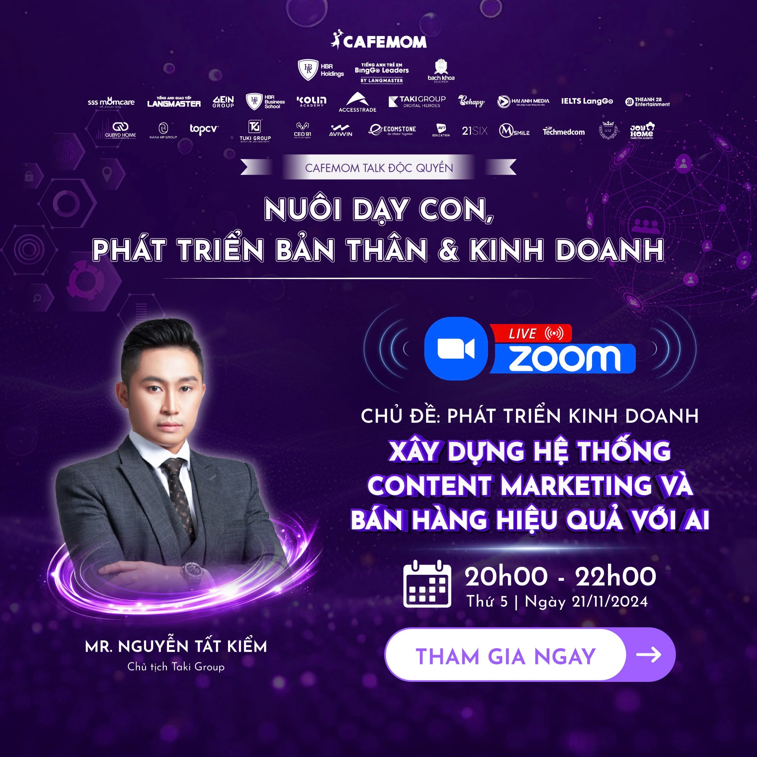 TRI ÂN DIỄN GIẢ NGUYỄN TẤT KIỂM - PHÁT TRIỂN KINH DOANH - XÂY DỰNG HỆ THỐNG CONTENT MARKETING VỚI AI