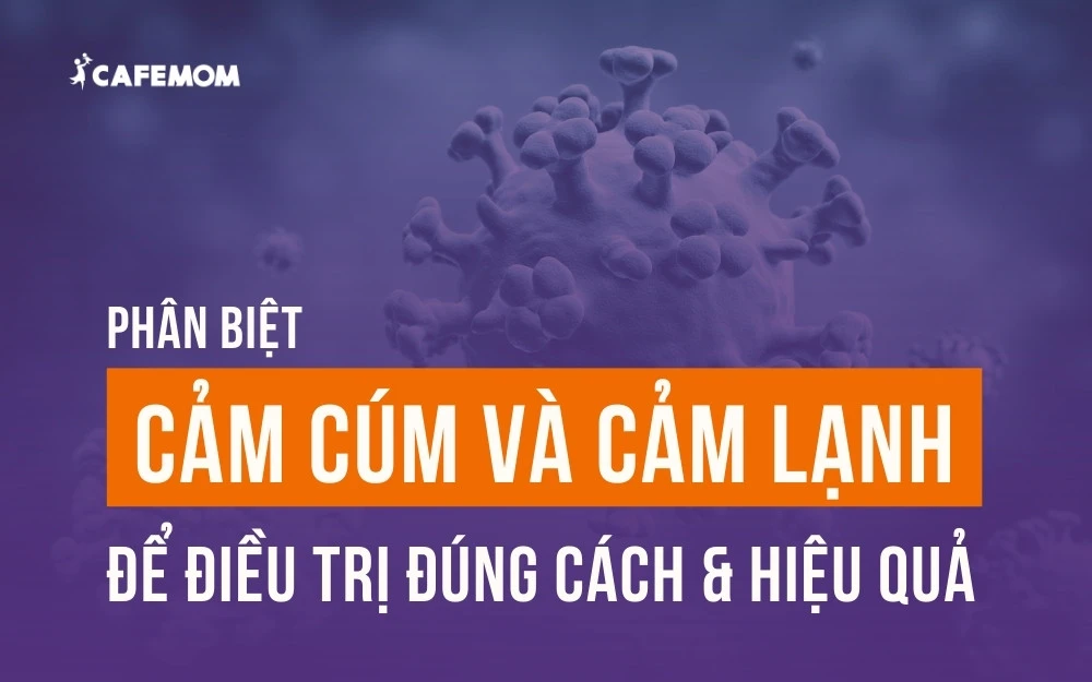 PHÂN BIỆT CẢM CÚM VÀ CẢM LẠNH ĐỂ ĐIỀU TRỊ ĐÚNG CÁCH & HIỆU QUẢ