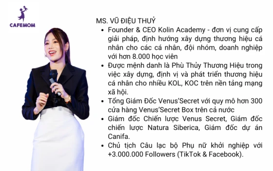 Ms. Vũ Diệu Thúy - Founder & CEO KOLIN Academy