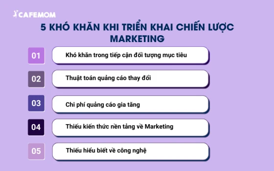 Khó khăn chủ doanh nghiệp gặp phải khi triển khai chiến lược Marketing