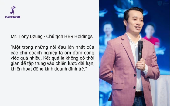 Mr. Tony Dzung khi nói về nỗi đau nhân sự