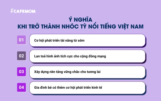 Ý nghĩa khi trở thành em bé nổi tiếng Việt Nam