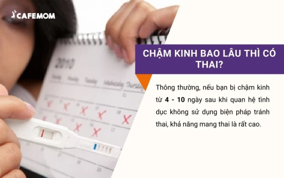 Thời gian để xác định trễ kinh bao nhiêu ngày thì biết có thai