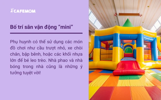 Bố trí một sân vận động mini ngay tại nhà