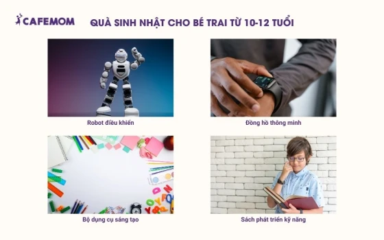 Quà sinh nhật cho bé trai độ tuổi từ 10 - 12 tuổi