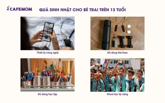 Tổng hợp món quà sinh nhật cho bé trai độ tuổi 13+