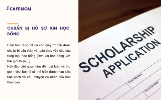 Chuẩn bị hồ sơ xin học bổng