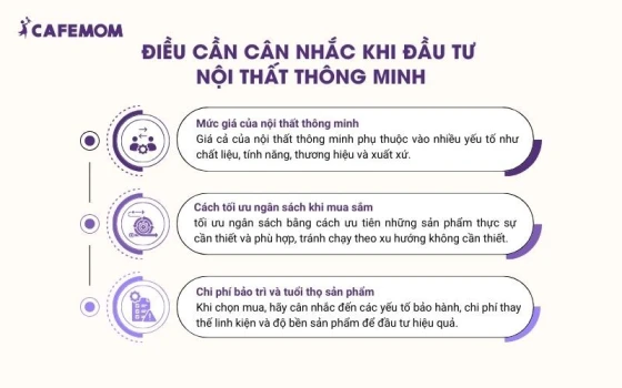 Cần cân nhắc các chi phí trước khi đầu tư nội thất thông minh