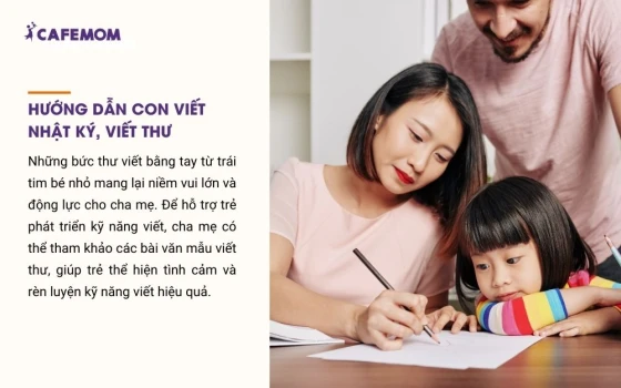 Giúp bé tập viết nhật ký, viết thư ngắn