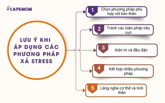 Những lưu ý khi áp dụng các phương pháp xả stress