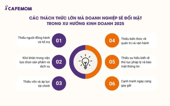 Các thách thức lớn mà doanh nghiệp sẽ đối mặt trong xu hướng kinh doanh 2025