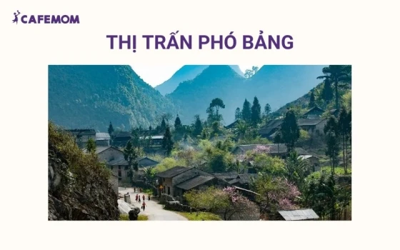 Thị Trấn Phó Bảng là một thị trấn nhỏ mang vẻ đẹp yên bình hiếm có giữa cao nguyên đá