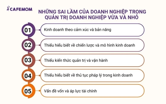 Những sai lầm phổ biến mà các doanh nghiệp thường gặp phải