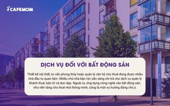 Dịch vụ đối với bất động sản