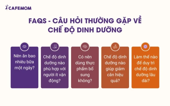 Câu hỏi thường gặp về chế độ dinh dưỡng