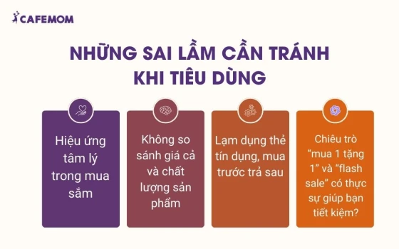 Những sai lầm cần tránh khi tiêu dùng