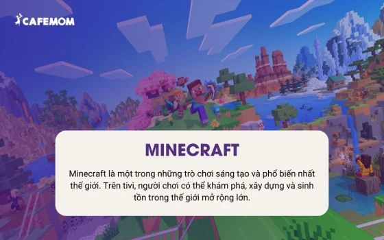 Game Minecraft trên tivi