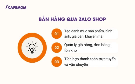 Bán hàng qua Zalo Shop