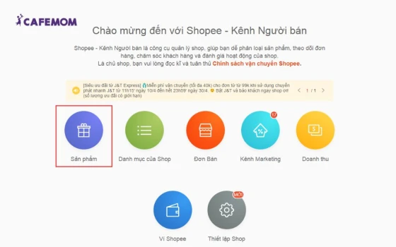 Truy cập kênh người bán