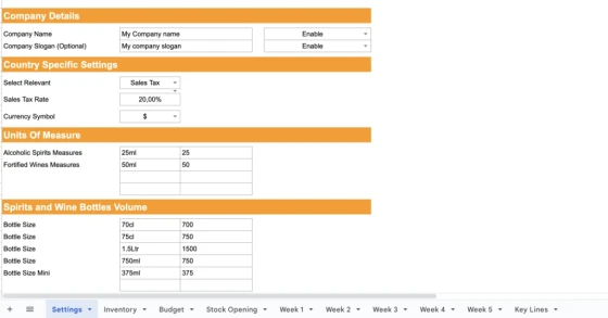 File Excel quản lý xuất nhập tồn đồ uống