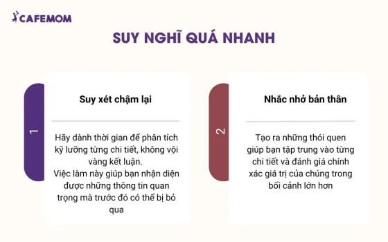 Suy nghĩ quá nhanh