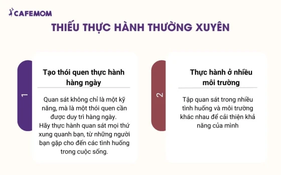 Thiếu thực hành thường xuyên