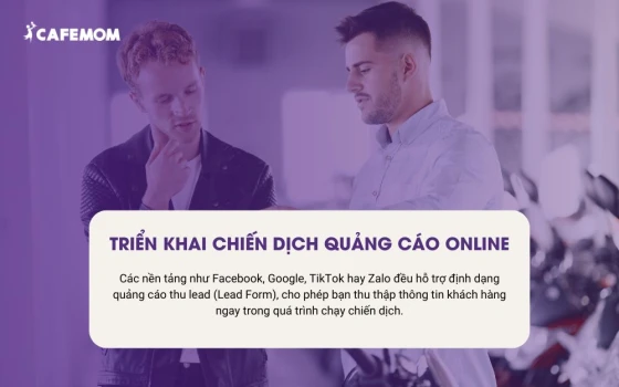Triển khai chiến dịch quảng cáo online