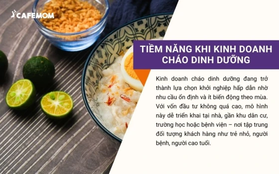 Tiềm năng khi kinh doanh cháo dinh dưỡng