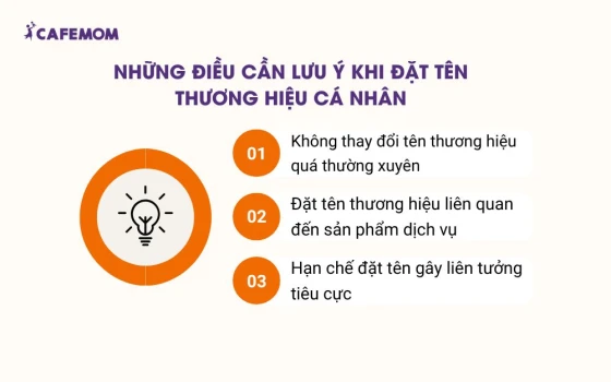 Những điều cần lưu ý khi đặt tên thương hiệu cá nhân
