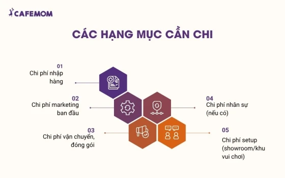 Các hạng mục cần chi