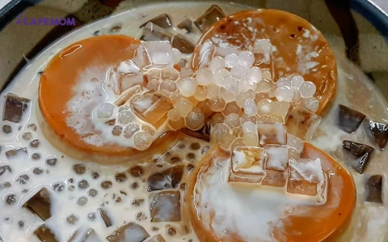 Kinh doanh chè, bánh flan, rau câu