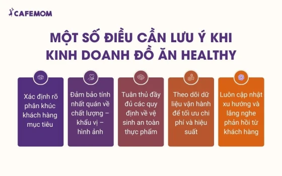 Một số điều cần lưu ý khi kinh doanh đồ ăn healthy