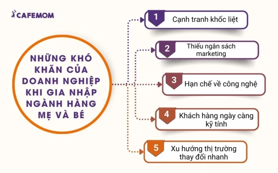 Những khó khăn của doanh nghiệp khi gia nhập ngành hàng mẹ và bé